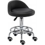 Krzesło taboret kosmetyczny fryzjerski czarny Outlet